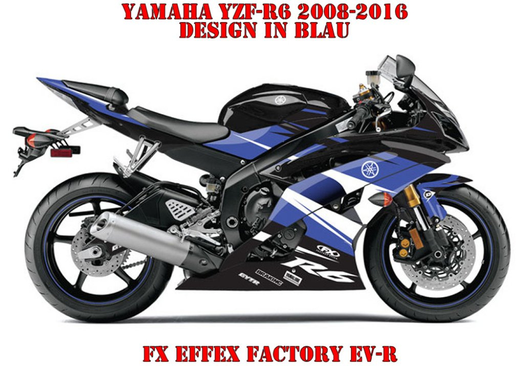 EV-R Blau für Yamaha YZF R6 2008-2016